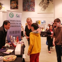 Dr. Wei Li, Director of CIE, at Heritage Day of Strathcona County