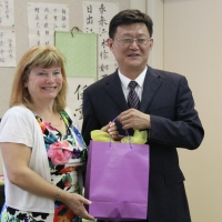 Deputy Minister Zhang Shijun and Trustee Michelle Draper, Chair of EPSB Board