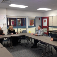 The Delegation from Coquitlam School Board Visited Meadowlark School on Nov 18, 2014