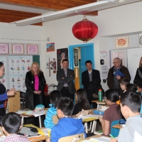 The Delegation from Coquitlam School Board Visited Ottewell School on Nov 18, 2014