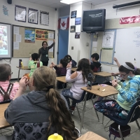 Dough Art at Landing Trail Intermediate School in Athabasca